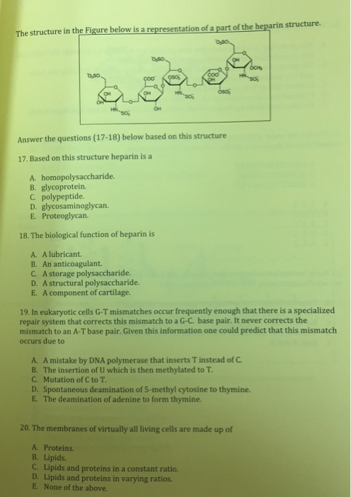 Solved The structure in the Figure below is a representation | Chegg.com