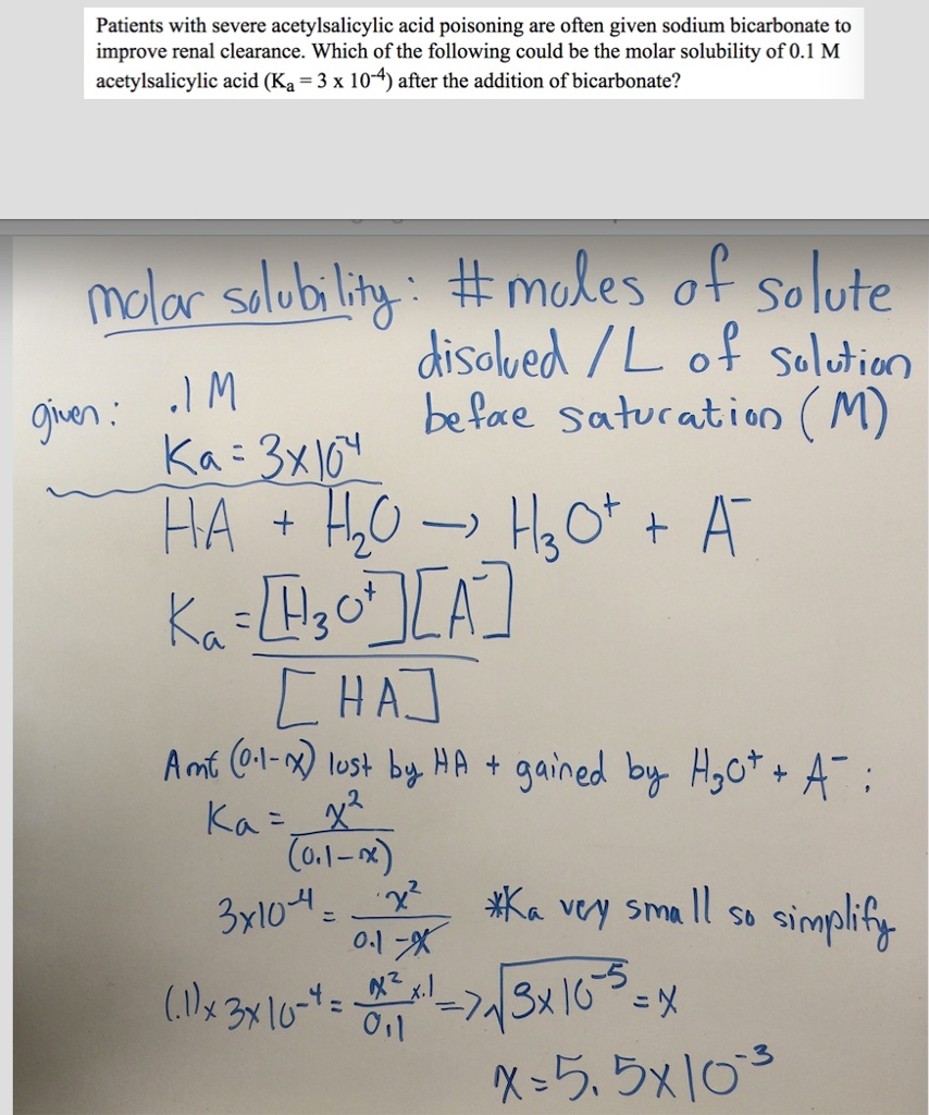 Solved Hello, I Am Having Some Trouble With A Solubility | Chegg.com