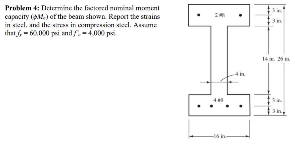 Solved Problem 4: Determine The Factored Nominal Moment 3 