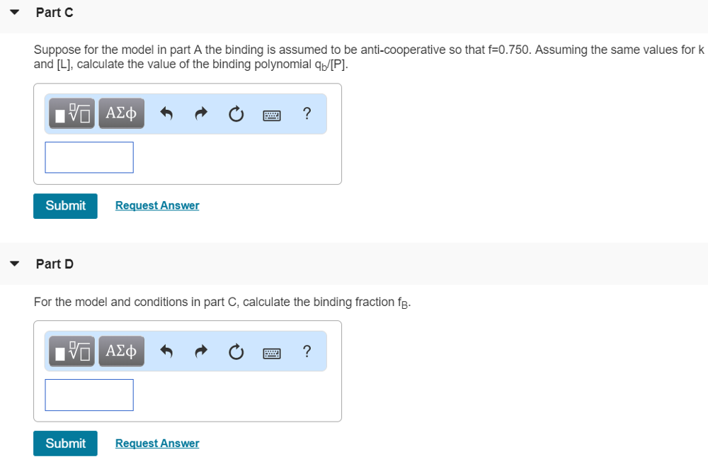 Chemistry Sequential Binding Models Chegg Com