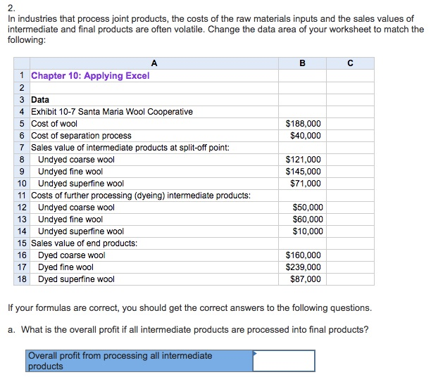 Solved 2 In industries that process joint products, the