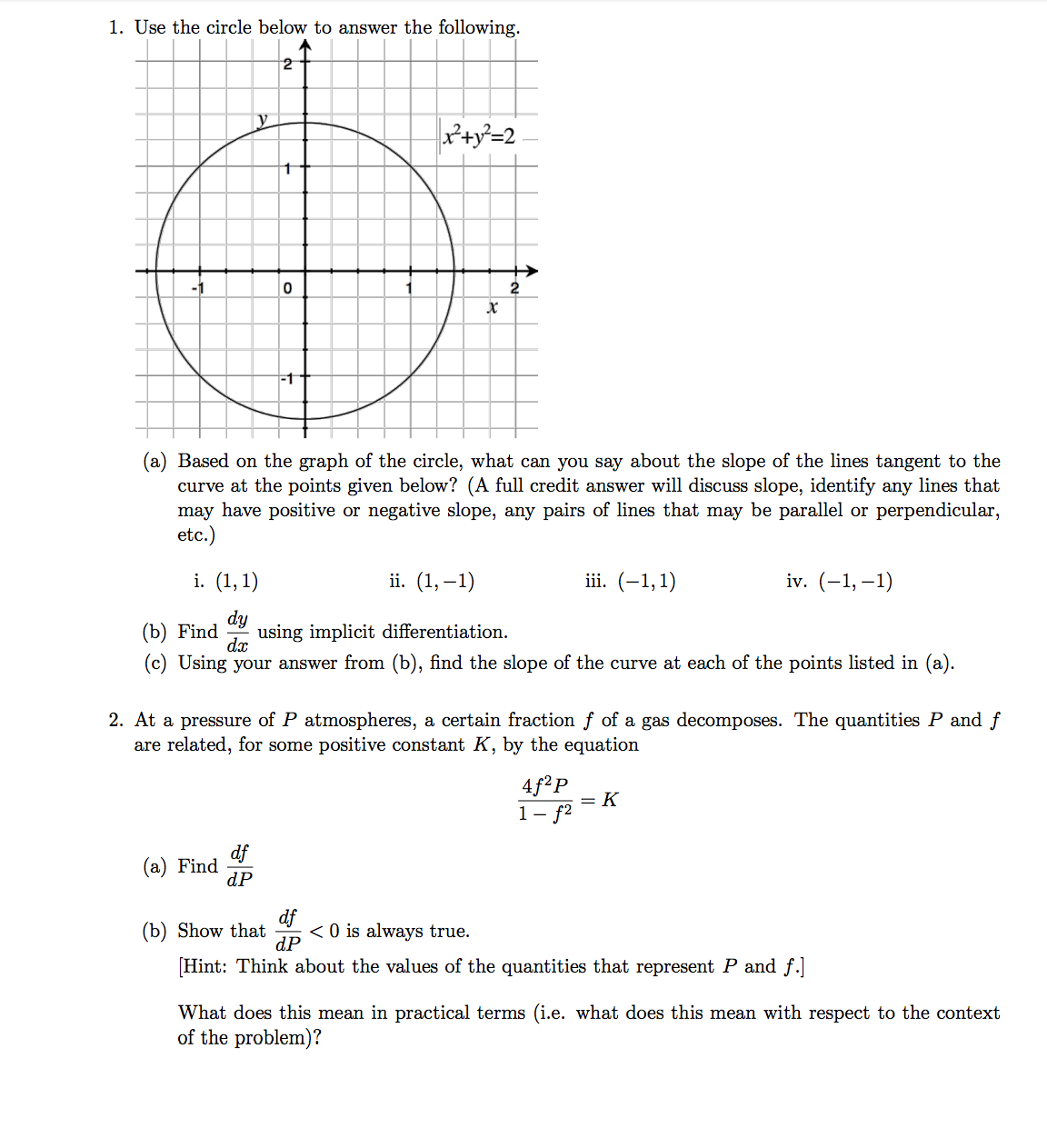 Solved Use the circle below to answer the following. Based | Chegg.com