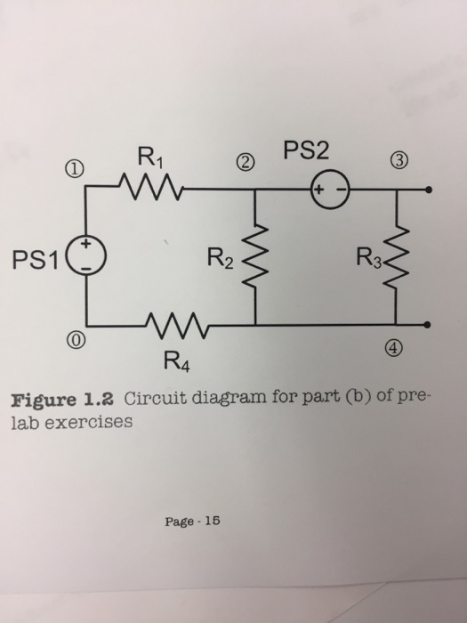 Solved PS2 PS1 R4 Figure 1.2 Circuit diagram for part (b) of | Chegg.com