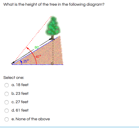 Solved What is the height of the tree in the following | Chegg.com