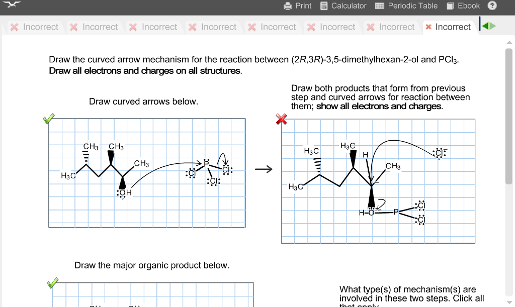 Solved Draw the curved arrow mechanism for the reaction | Chegg.com