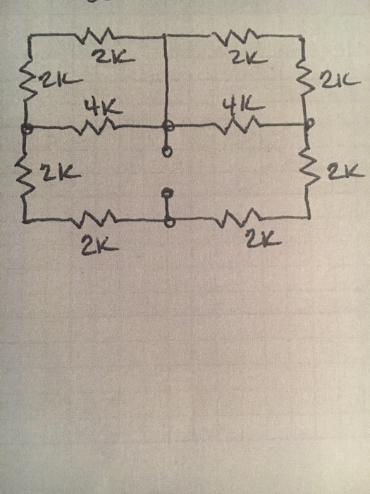 Solved Determine the Req for the following resistor network