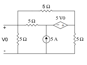 Solved In the following circuit find the power absorbed by | Chegg.com