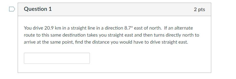 Solved You drive 17 km in a straight line in a direction 5.9 | Chegg.com