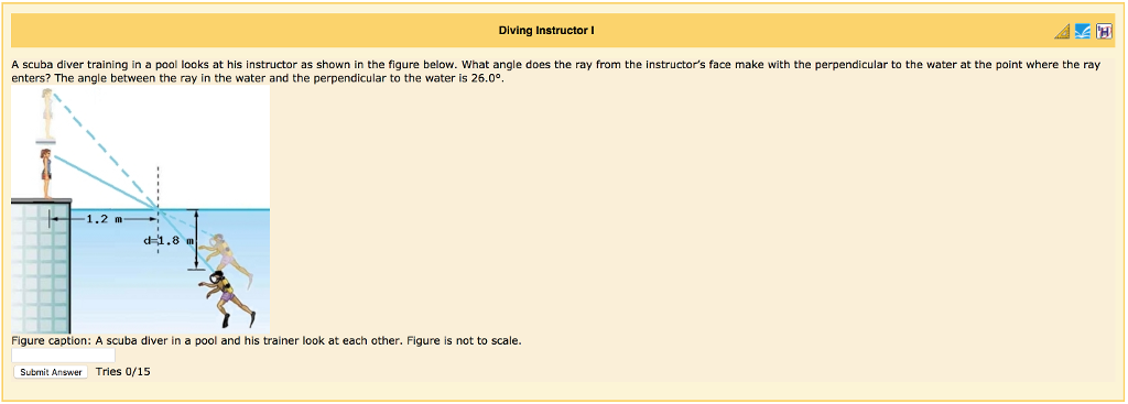 Pool Diving Math Problem Solved Diving Instructor I A scuba diver training in a pool | Chegg.com