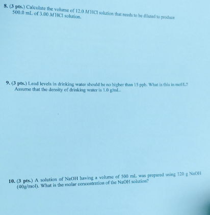 Solved s. the volume solution that needs be diluted to | Chegg.com