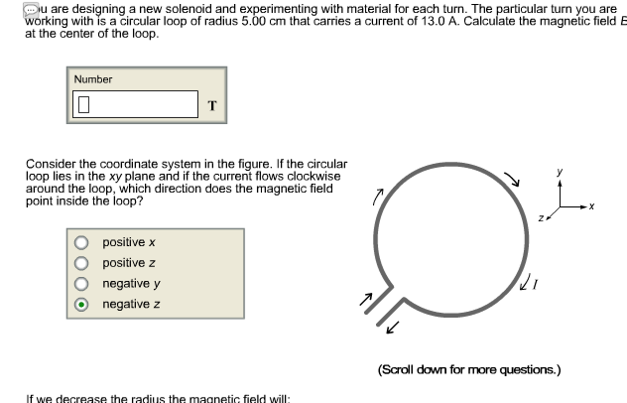 Solved are designing a new solenoid and experimenting with