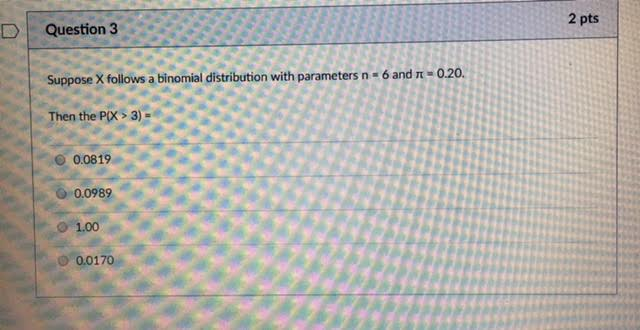Solved Suppose X follows a binomial distribution with | Chegg.com