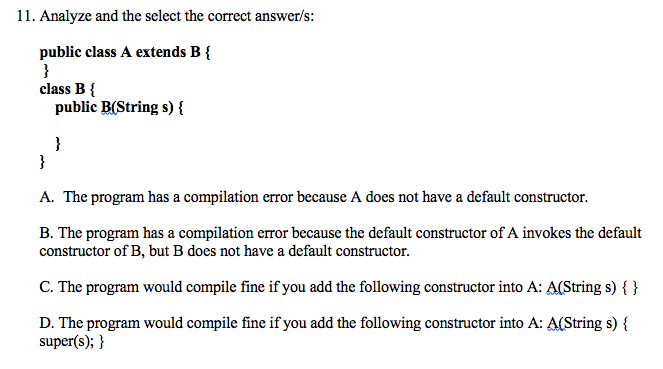 Solved 11. Analyze And The Select The Correct Answer/s: | Chegg.com