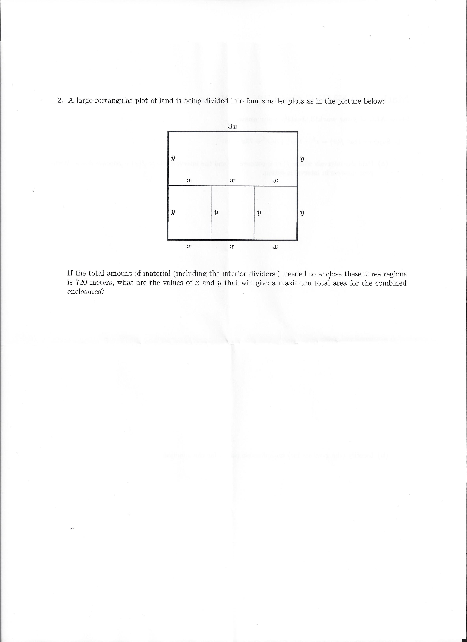 solved-a-large-rectangular-plot-of-land-is-being-divided-chegg