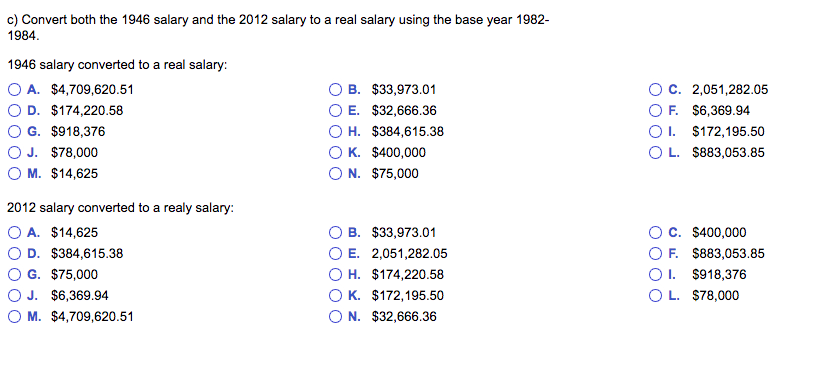 Solved In 1946 The U S President s Salary Was 75 000 Chegg