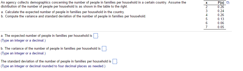 Solved An Agency Collects Demographics Concerning The Number 