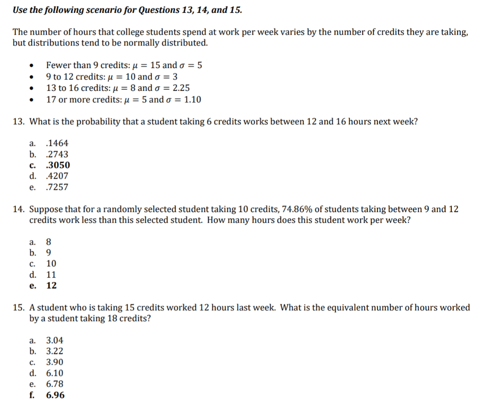 Solved Use The Following Scenario For Questions 13, 14, And | Chegg.com