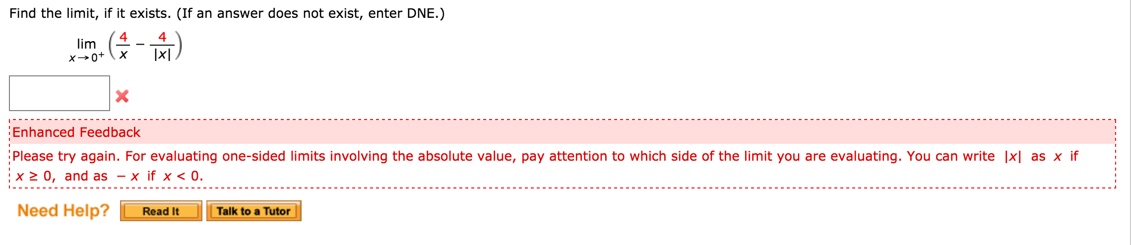 Solved Find The Limit If It Exists If An Answer Does Not