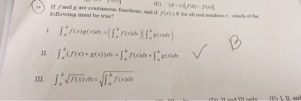 Solved If integral and g are continuous functions, and if | Chegg.com