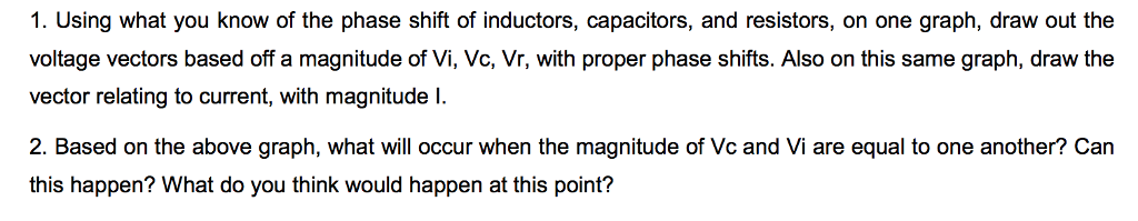 Solved 1. Using what you know of the phase shift of | Chegg.com