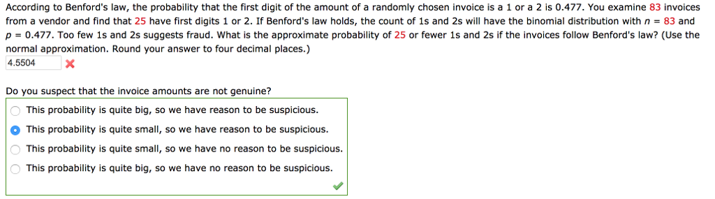 Solved According to Benford's law, the probability that the | Chegg.com