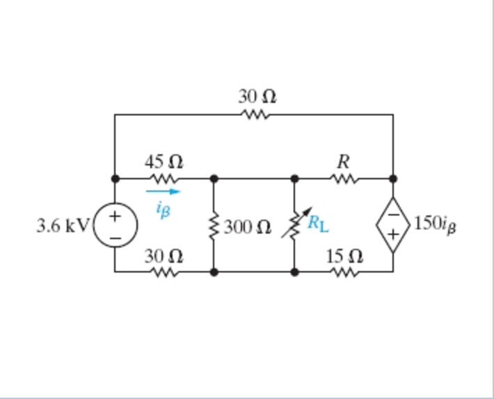 Solved The variable resistor (RL) in the circuit in (Figure