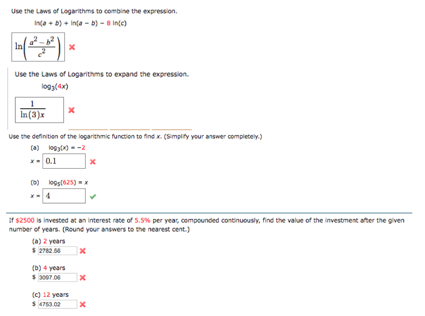 Solved Use The Laws Of Logarithms To Combine The Expression. | Chegg.com