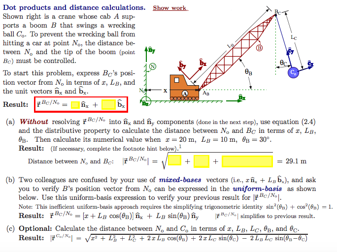 Solved Shown Right Is A Crane Whose Cab A Supports A Boom B | Chegg.com