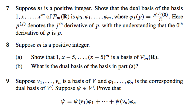 Solved Suppose m is a positive integer. Show that the dual | Chegg.com