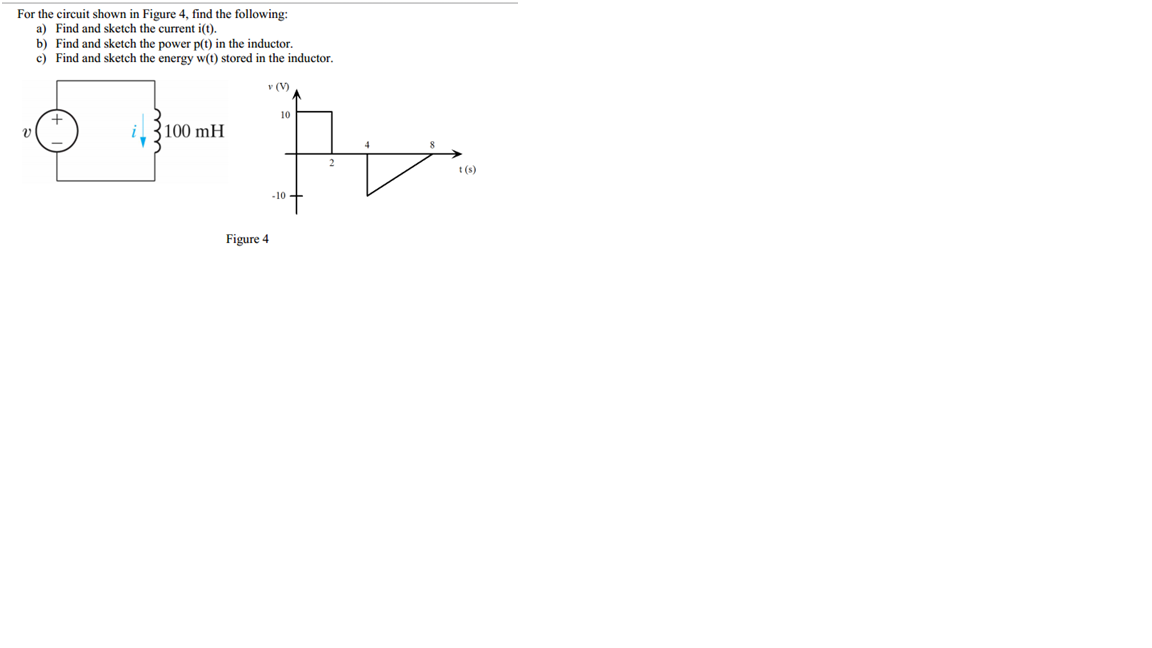 Solved For the circuit shown in Figure 4, find the | Chegg.com