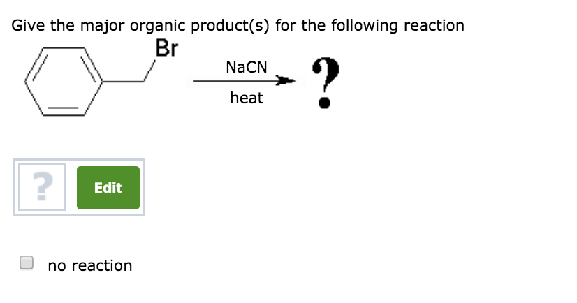 Solved Give The Major Organic Products For The Following