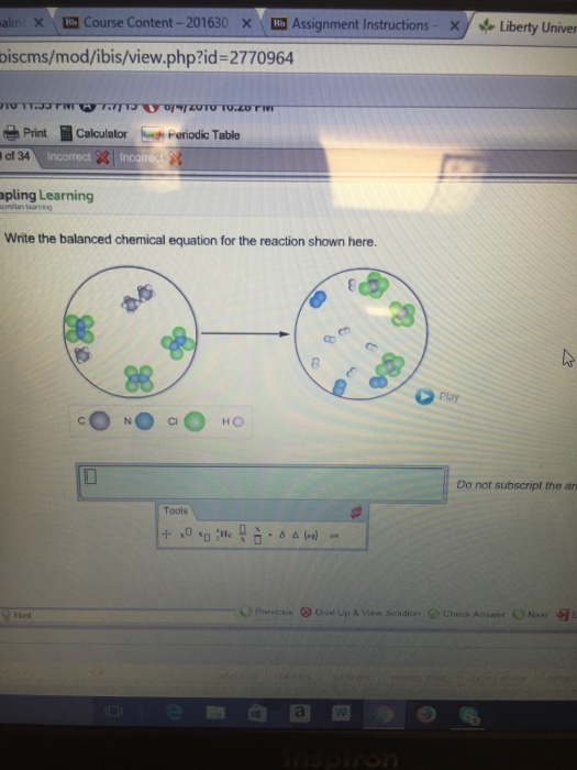 Solved Write the balanced chemical equation for the reaction | Chegg.com