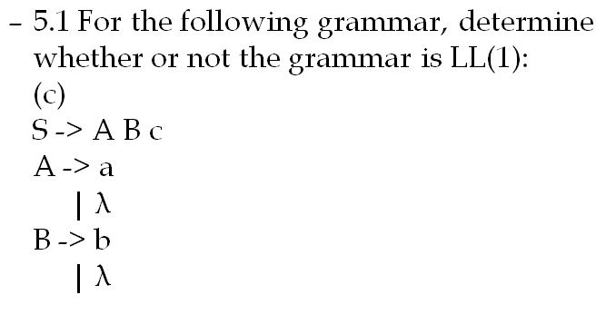 Solved 5 1 For The Following Grammar Determine Whether Or Chegg Solved 5 1 For The Following Grammar Determine Whether Or Chegg