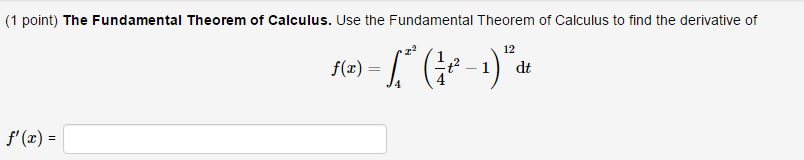 fundamental theorem of calculus integral derivative