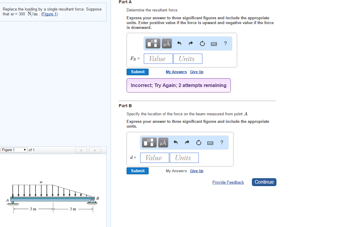 Solved Replace the loading by a single resultant force. | Chegg.com