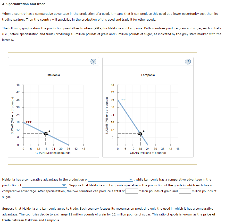 Solved When a country has a comparative advantage in the