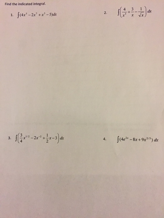integral of 3x 5 x 2 4x 7