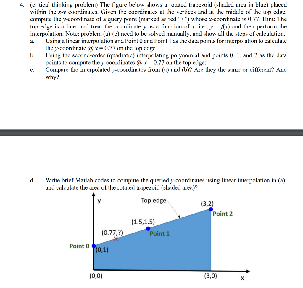 Solved 4. (critical thinking problem) The figure below shows | Chegg.com