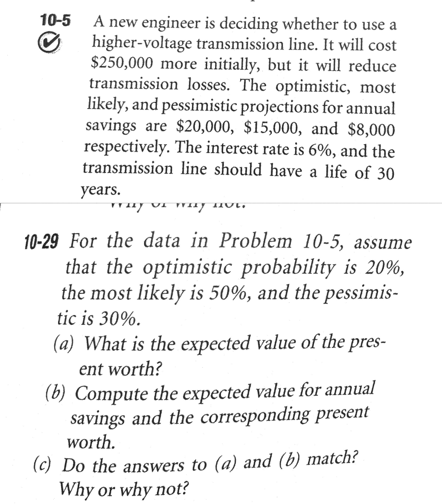 Solved I would like to get an answer for problem 10-29 by | Chegg.com