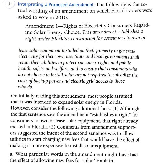 14 Interpreting A Proposed Amendment The Following Chegg