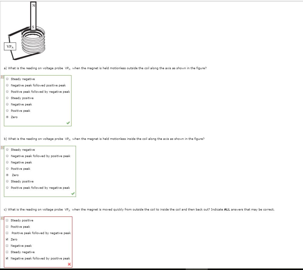 Solved VPA a) What is the reading on voltage probe VPA when