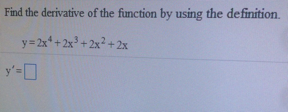 Solved Find the second derivative of the given function. | Chegg.com