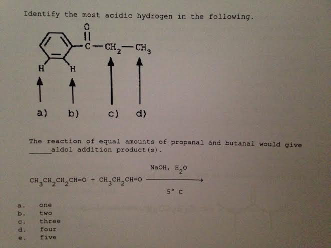 solved-identify-the-most-acidic-hydrogen-in-the-following-chegg