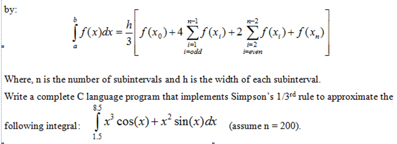 Solved Simpson’s 1/3rd rule is an extension of Trapezoidal | Chegg.com