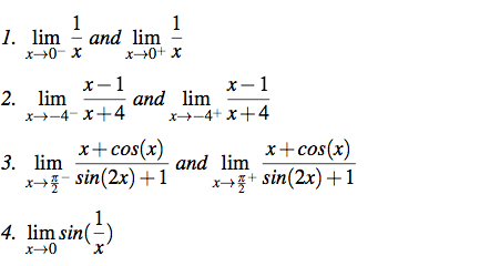 Solved Evaluate each of the following limits.1. Lim x --> | Chegg.com