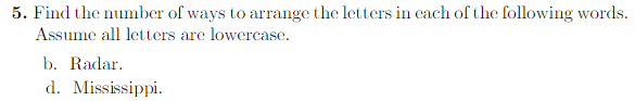 Solved Find the number of ways to arrange the letters in Chegg.com