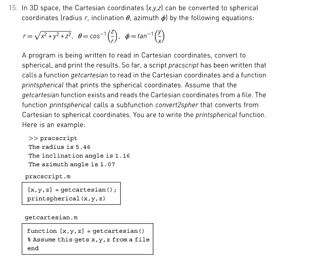 convert cartesian to zmatrix
