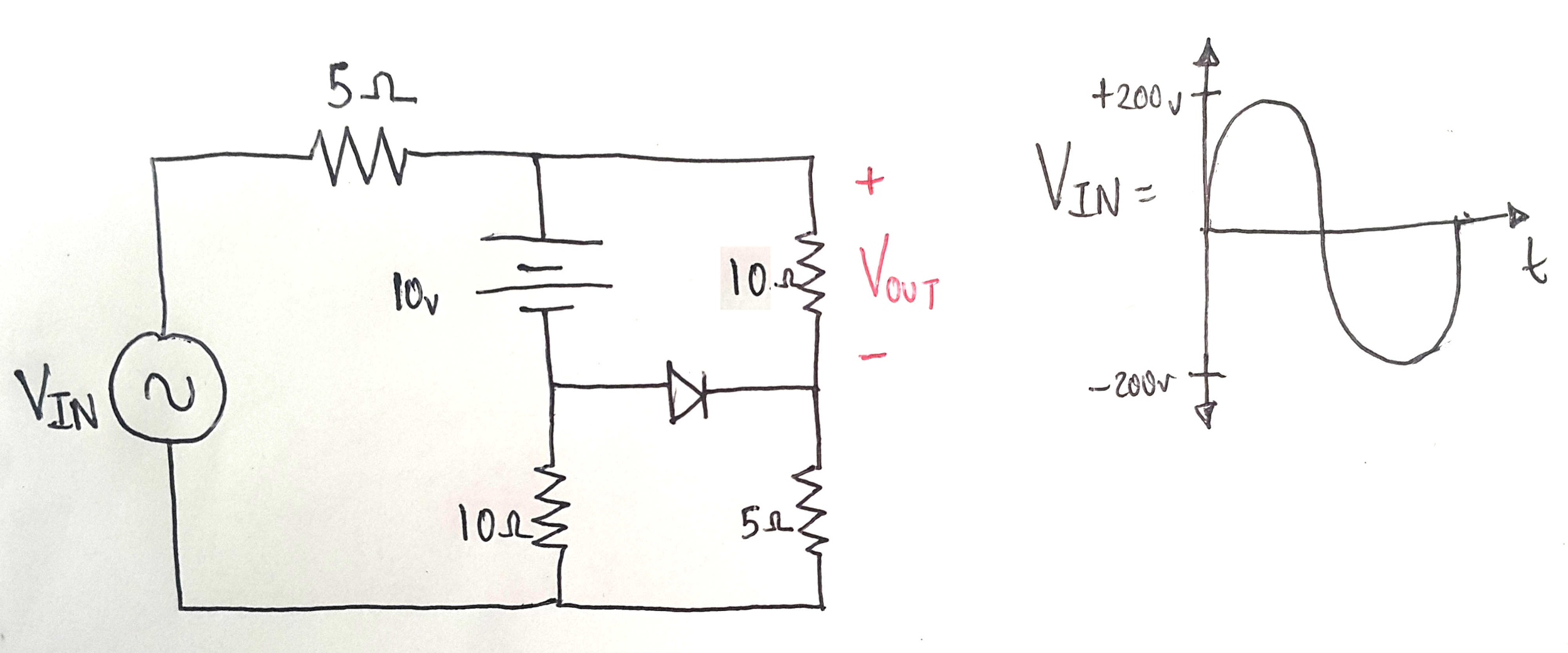 Solved Electronics. 1. Graph V out. (Consider the