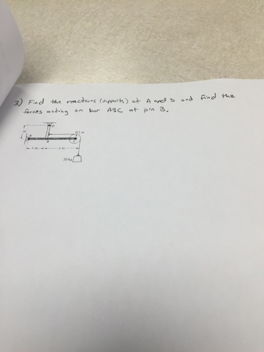 Solved Find the reaction (supports) at A and D and find the | Chegg.com