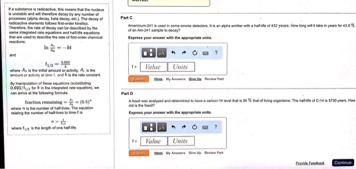 Solved If a substance is radioactive, this means that the | Chegg.com